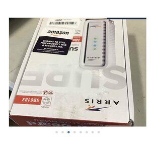 ARRIS SB6183 686 Mbps Cable Modem, White - 59243200300